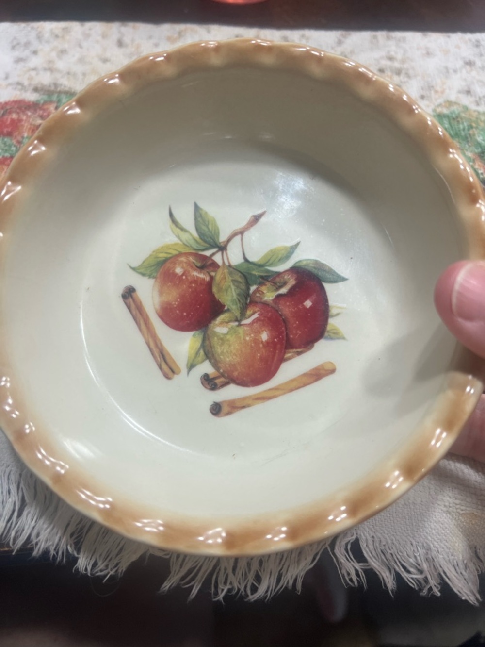 Vintage Nantucket Mini Pie Plate - Apple small